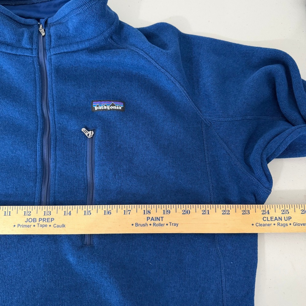 Patagonia Better Sweater Mens XL Blue 1/4 Zip Fleece Pullover Jacket - Picture 12 of 16